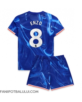 Chelsea Enzo Fernandez #8 Echipament de Fotbal Replică 2024-25 Copii Acasa (+ Șorturi)